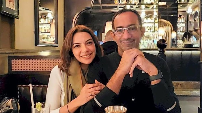 Potret Najwa Shibab bersama mendiang suaminya, Ibrahim Sjarief bin Husein.