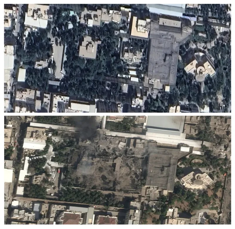 Citra Satelit Tunjukkan Kerusakan di Kediaman Ali Khamenei.